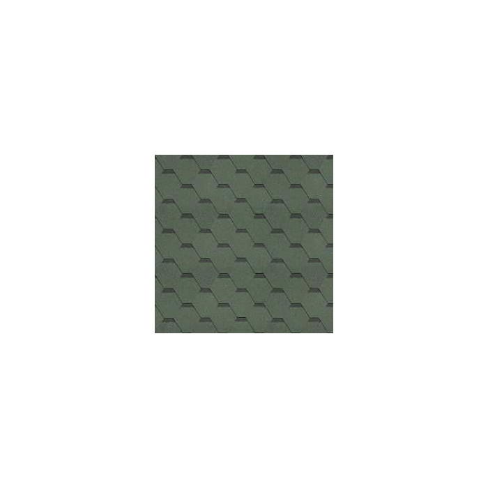 Гибкая черепица однослойная Технониколь Шинглас Кадриль Нефрит